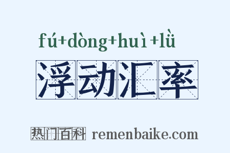 浮动汇率是什么意思的图片